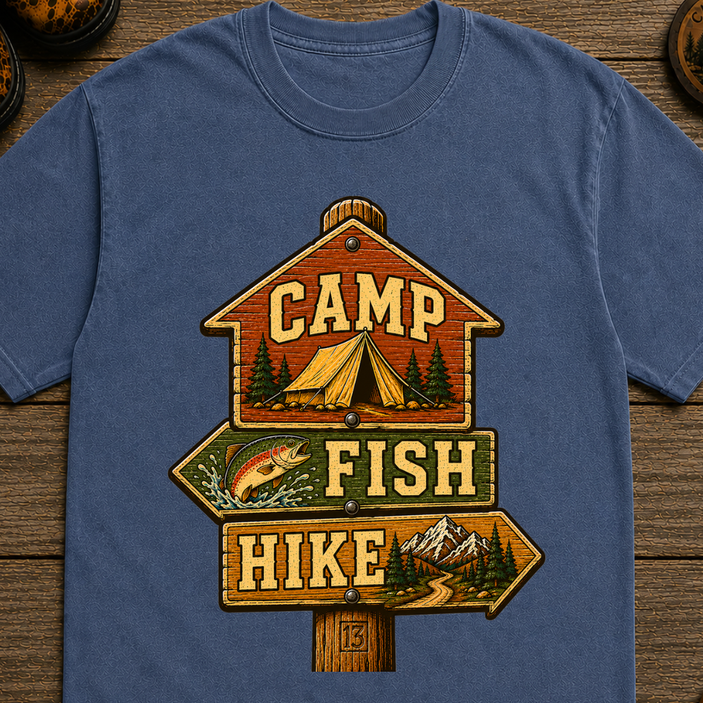 Camp Fish Hike T-Shirt