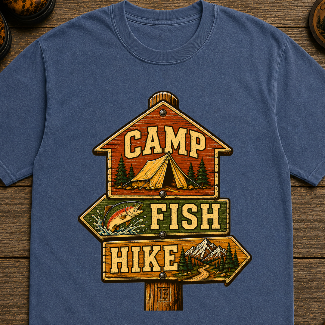 Camp Fish Hike T-Shirt