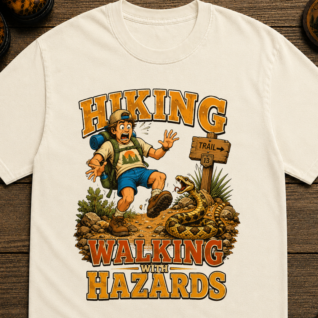 Walking With Hazards - Hiking T-Shirt