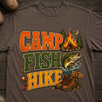 Camp Fish Hike V2 T-Shirt