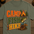 Camp Fish Hike V2 T-Shirt