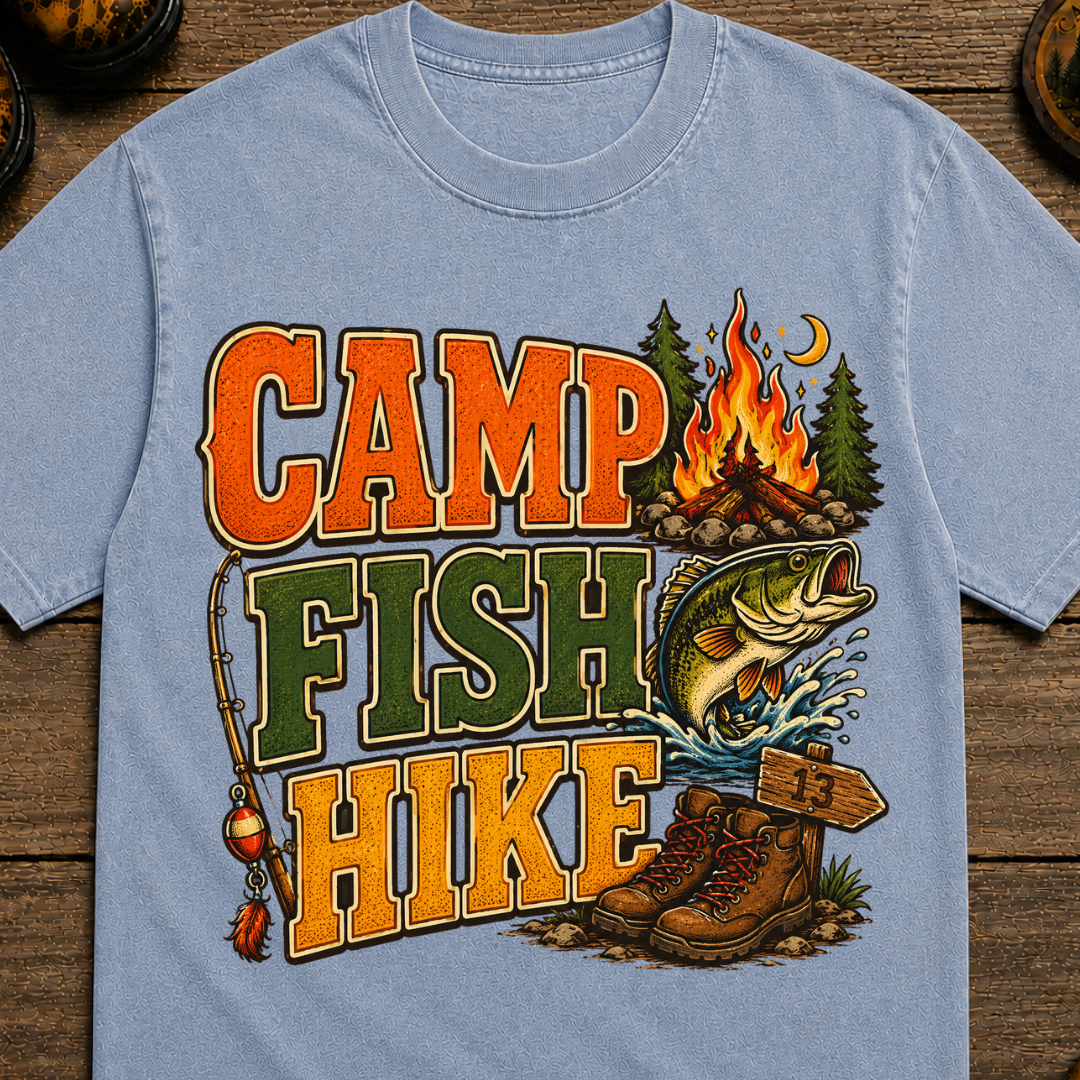 Camp Fish Hike V2 T-Shirt