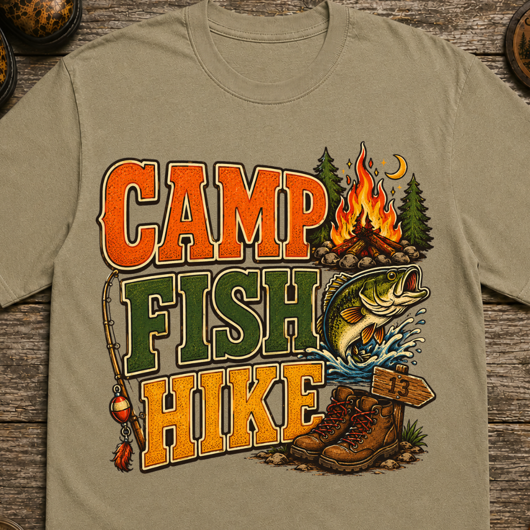Camp Fish Hike V2 T-Shirt