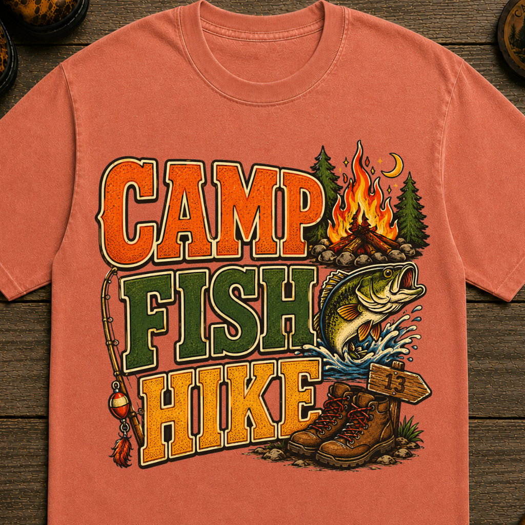 Camp Fish Hike V2 T-Shirt