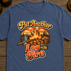 Put Another Log On The Fire Retro T-Shirt