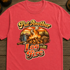 Put Another Log On The Fire Retro T-Shirt