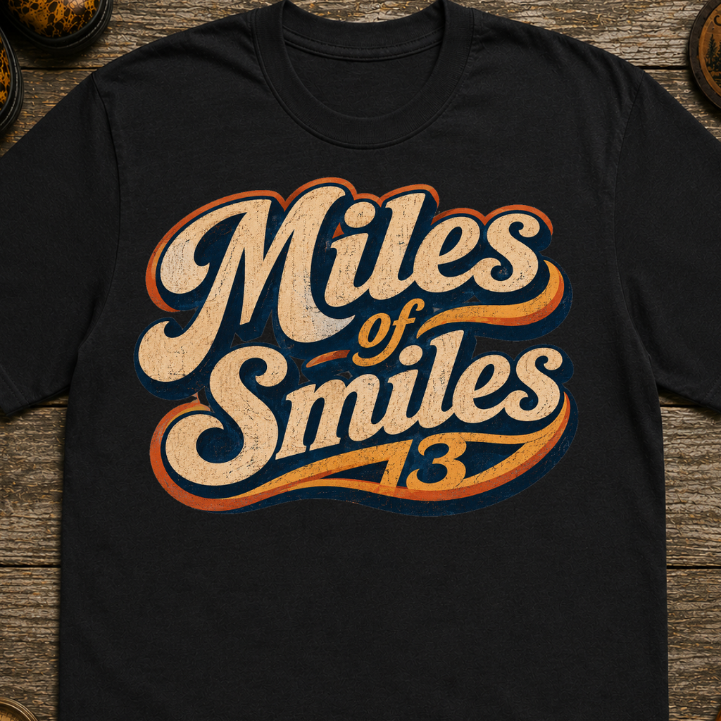 Miles of Smiles Retro Hiking T-Shirt