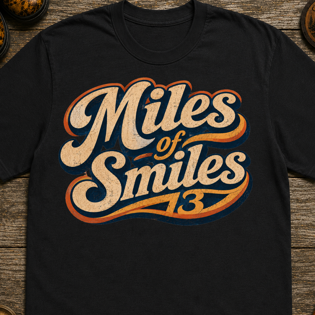 Miles of Smiles Retro Hiking T-Shirt