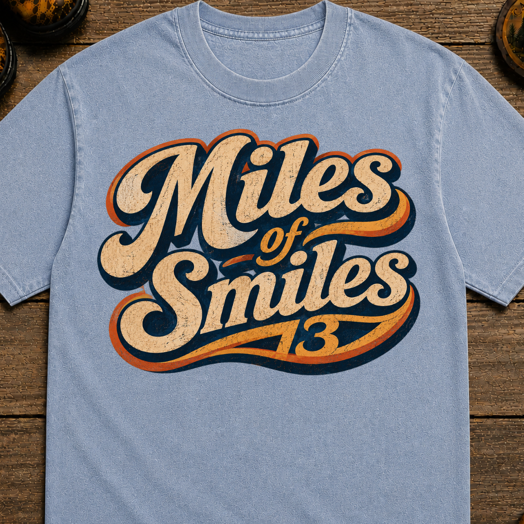 Miles of Smiles Retro Hiking T-Shirt