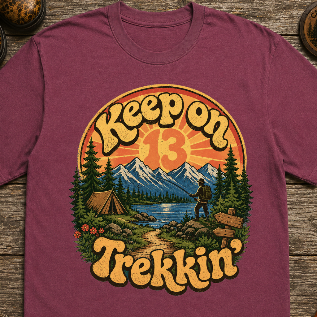 Keep on Trekkin' Retro T-Shirt
