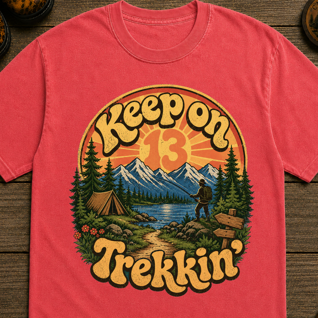 Keep on Trekkin' Retro T-Shirt
