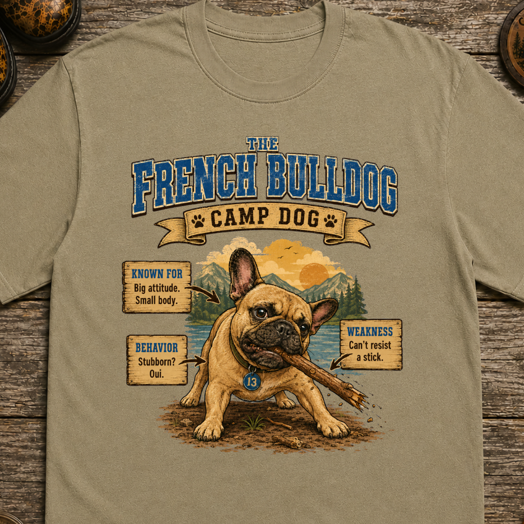 French Bulldog Camp Dog T-Shirt