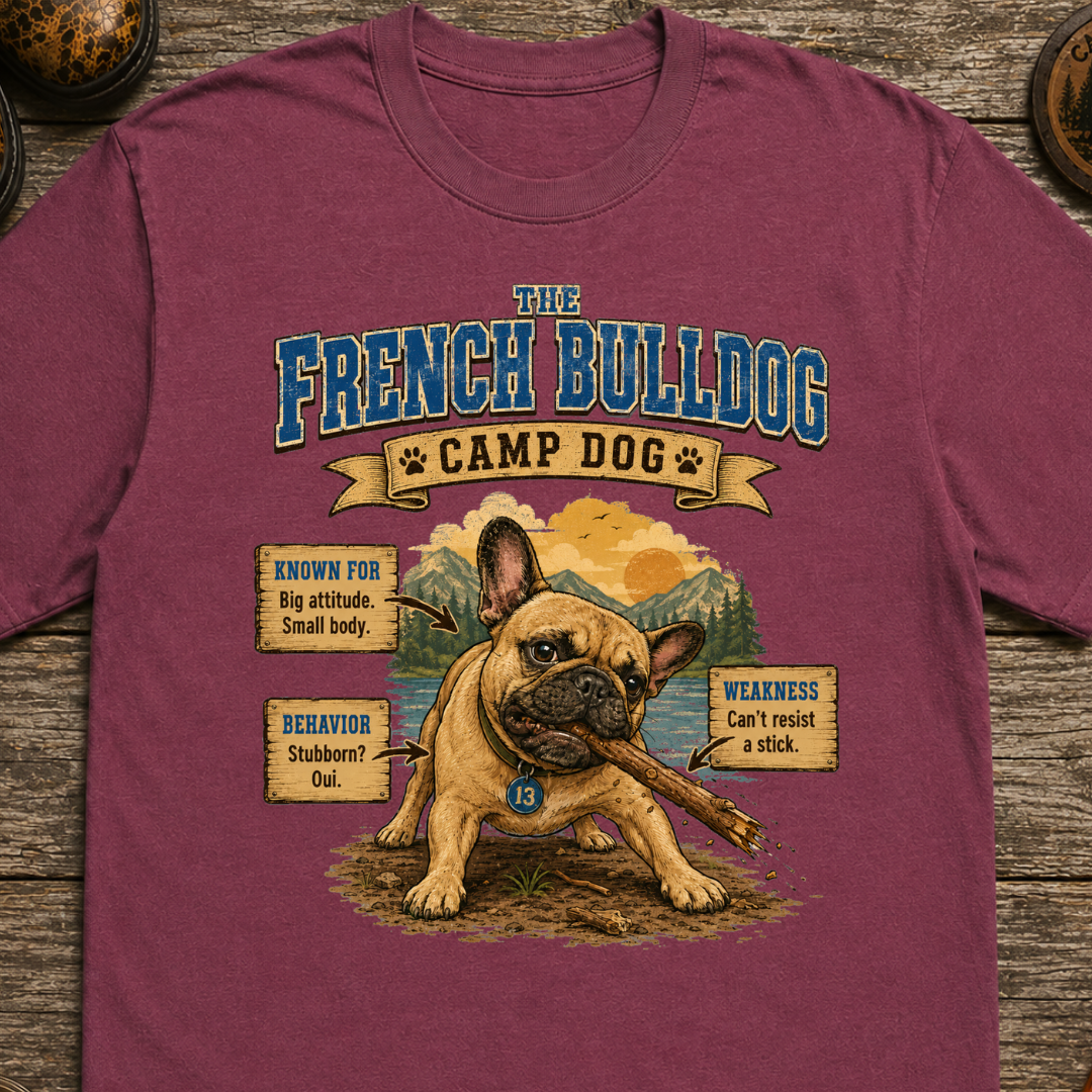 French Bulldog Camp Dog T-Shirt