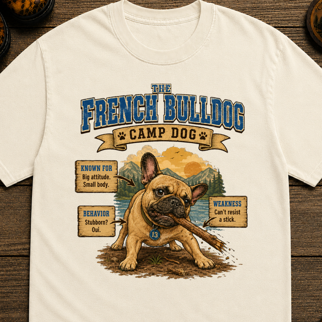 French Bulldog Camp Dog T-Shirt