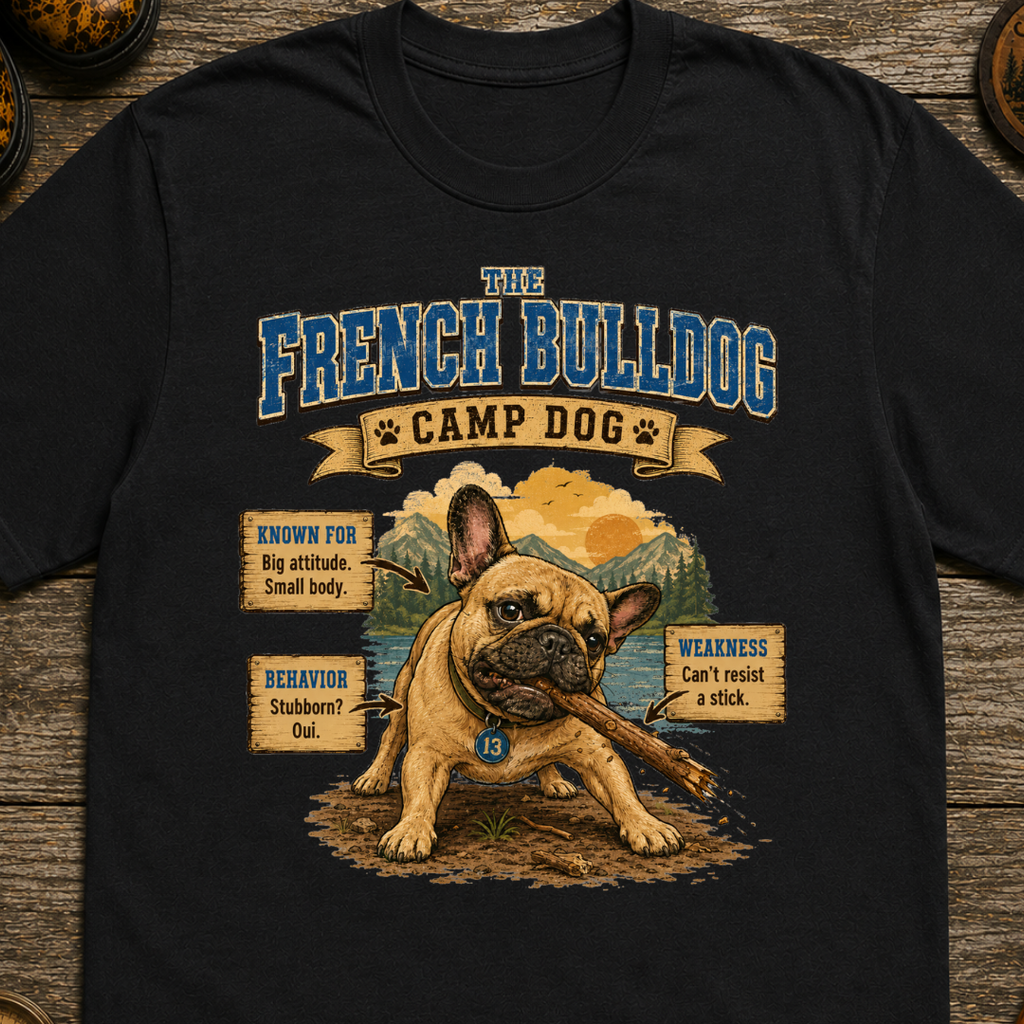 French Bulldog Camp Dog T-Shirt
