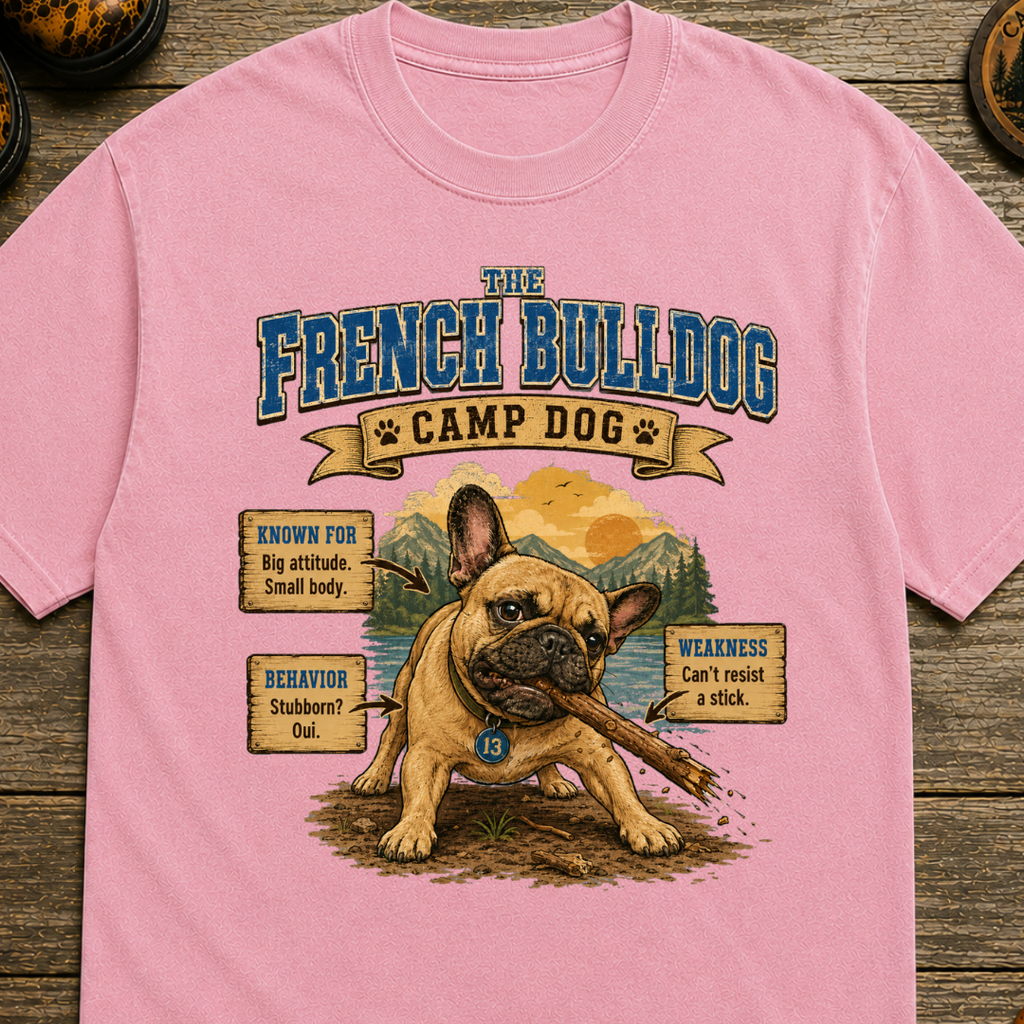 French Bulldog Camp Dog T-Shirt