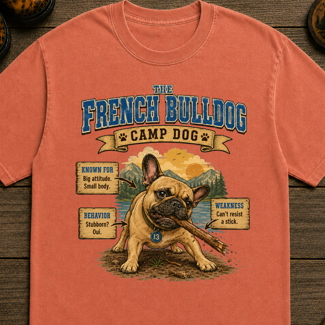 French Bulldog Camp Dog T-Shirt