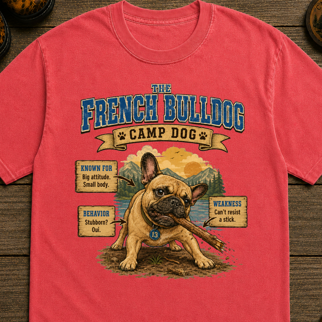 French Bulldog Camp Dog T-Shirt