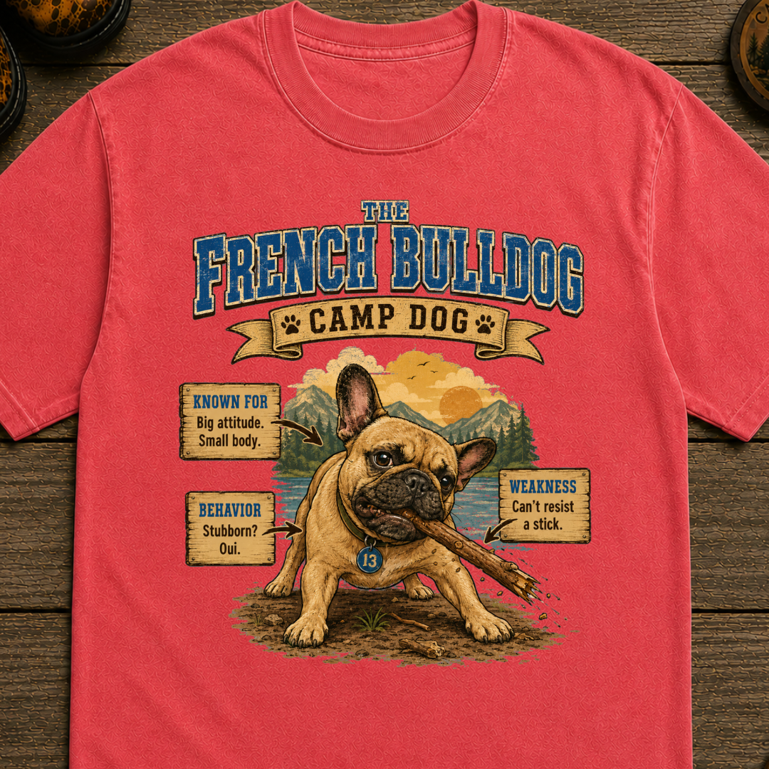 French Bulldog Camp Dog T-Shirt
