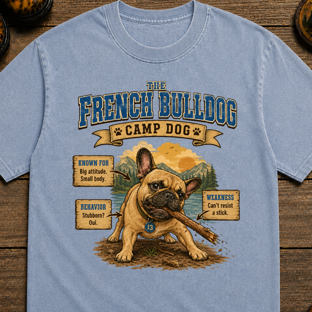 French Bulldog Camp Dog T-Shirt