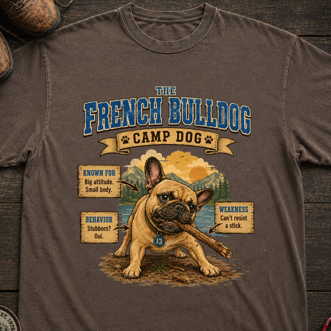 French Bulldog Camp Dog T-Shirt