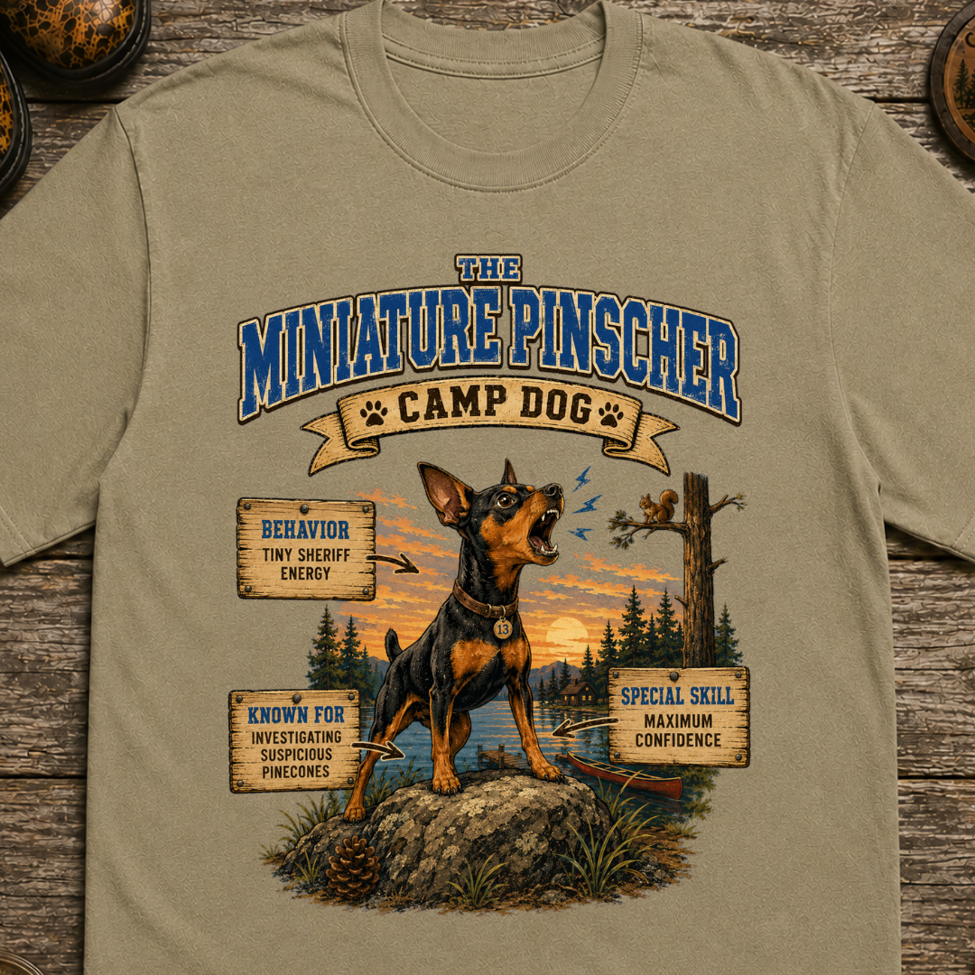 Miniature Pinscher Camp Dog T-Shirt