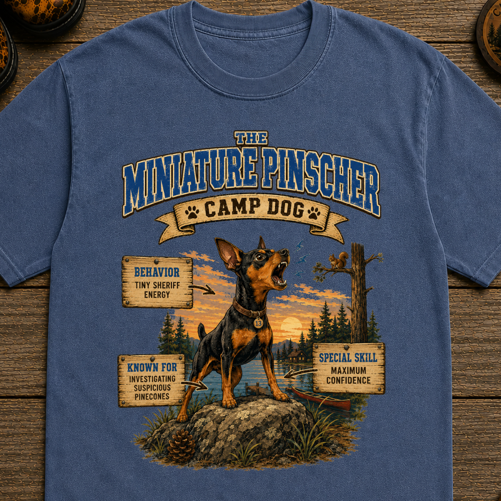 Miniature Pinscher Camp Dog T-Shirt