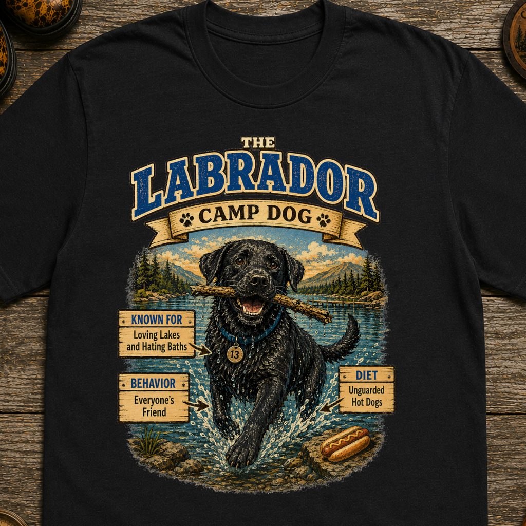 Labrador Camp Dog - Loving Lakes and Hating Baths Shirt