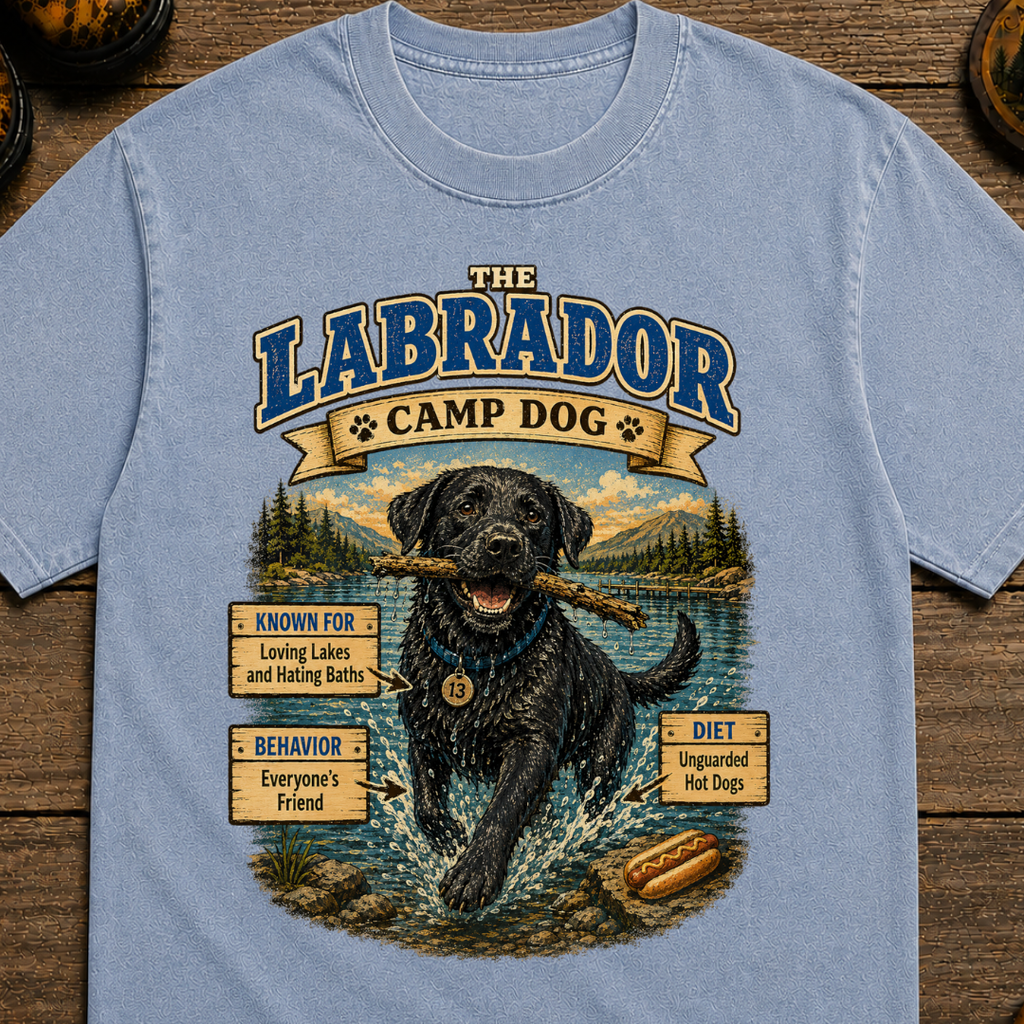 Labrador Camp Dog - Loving Lakes and Hating Baths Shirt
