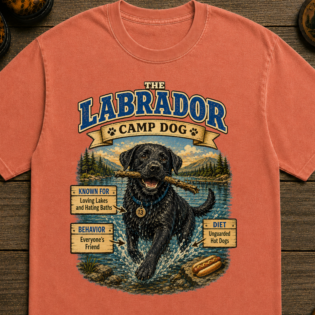 Labrador Camp Dog - Loving Lakes and Hating Baths Shirt