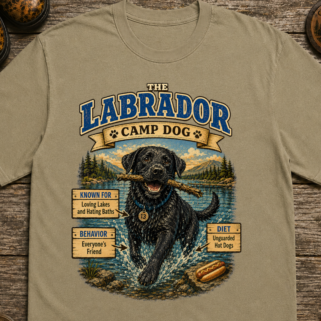 Labrador Camp Dog - Loving Lakes and Hating Baths Shirt