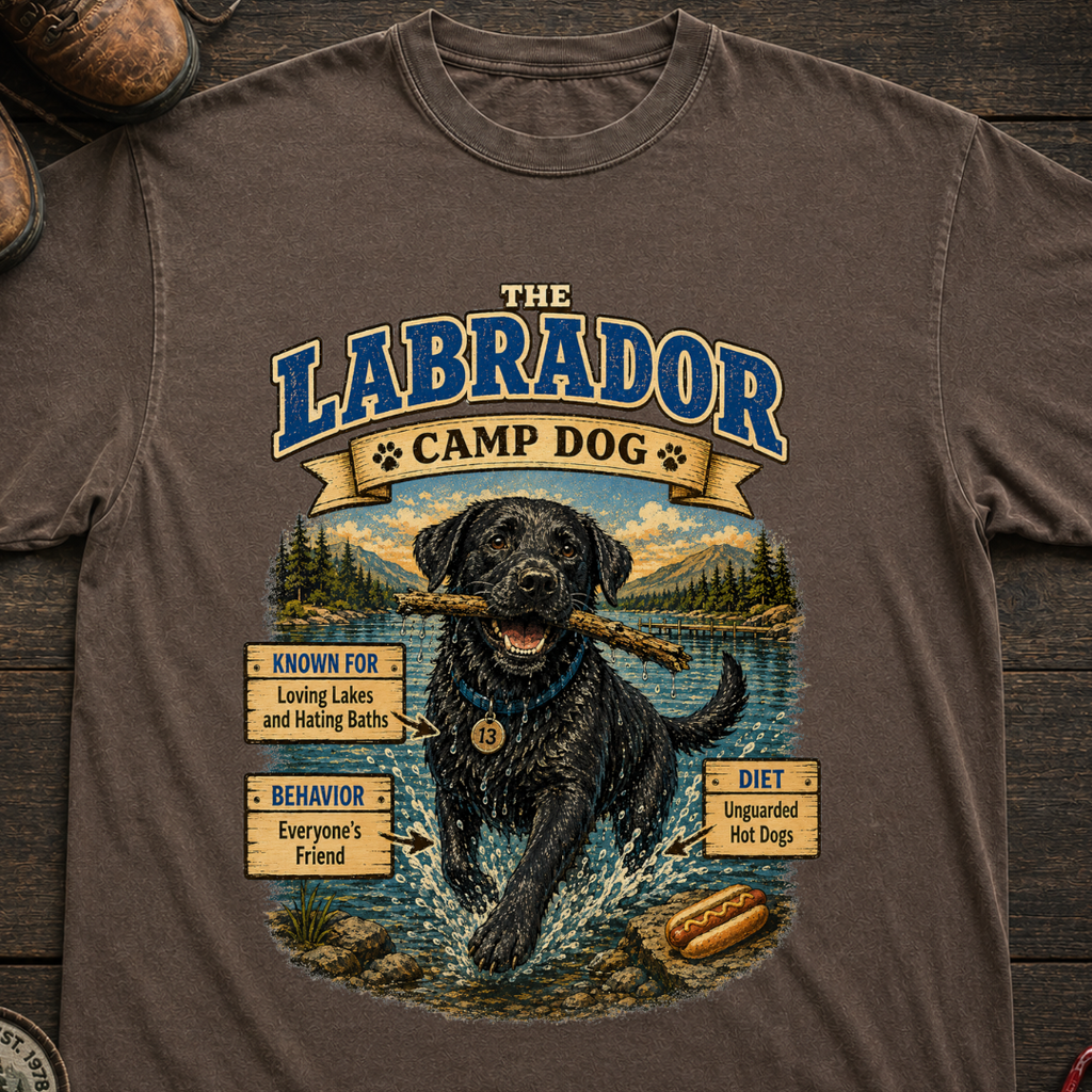 Labrador Camp Dog - Loving Lakes and Hating Baths Shirt