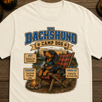 Dachshund Camp Dog - Tired Of All The Weiner Jokes Tee