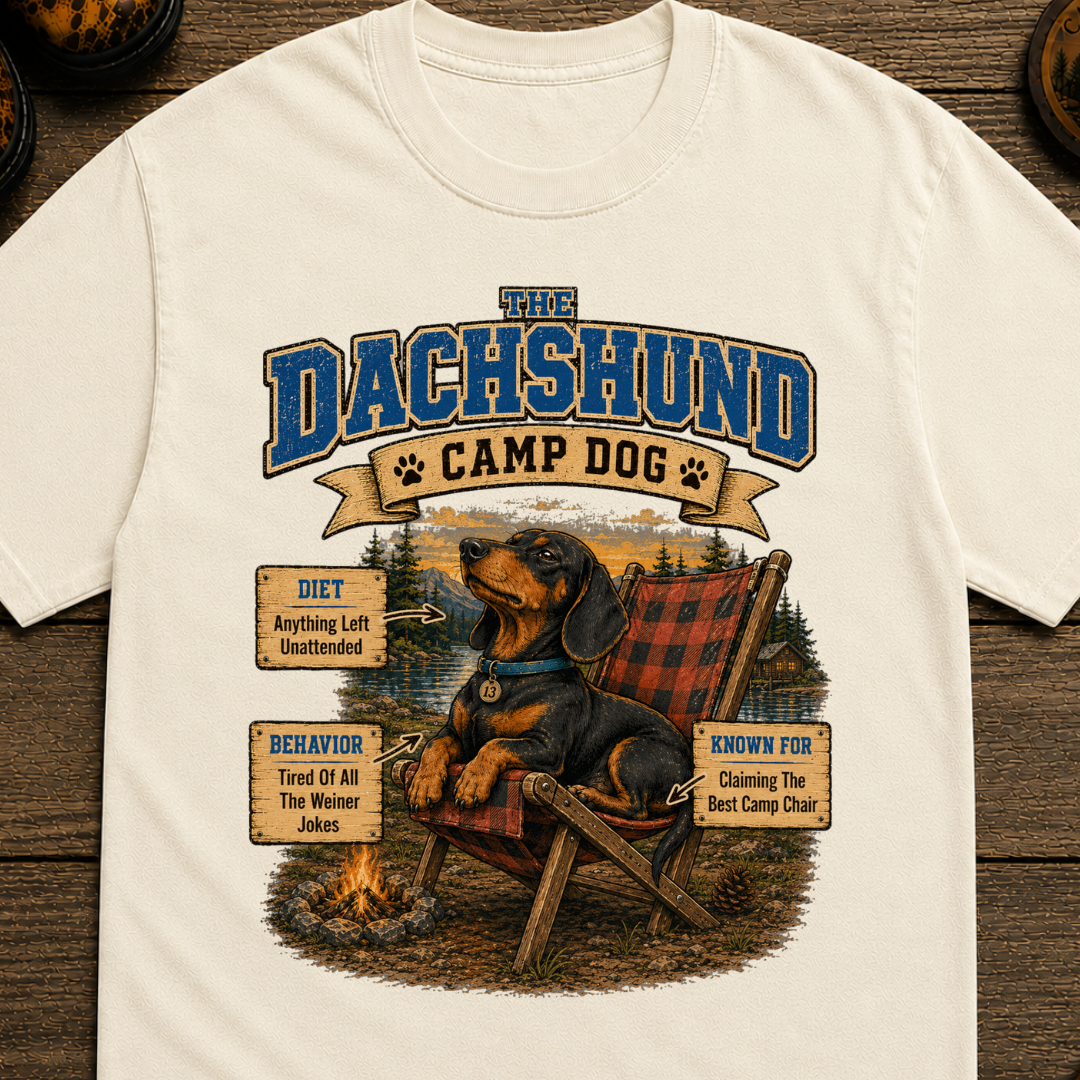 Dachshund Camp Dog T-Shirt