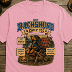Dachshund Camp Dog - Tired Of All The Weiner Jokes Tee