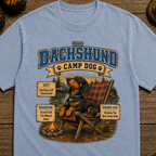 Dachshund Camp Dog - Tired Of All The Weiner Jokes Tee