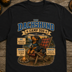 Dachshund Camp Dog - Tired Of All The Weiner Jokes Tee