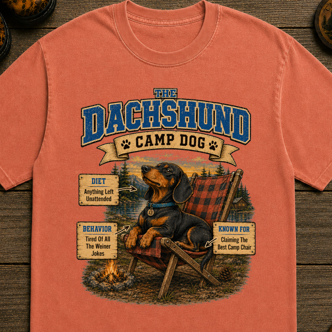 Dachshund Camp Dog T-Shirt