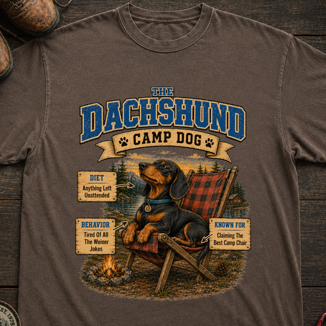 Dachshund Camp Dog T-Shirt
