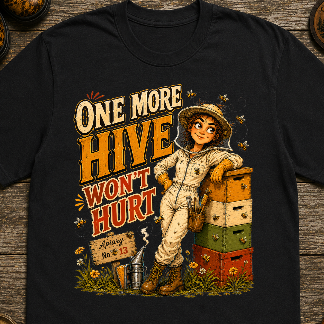 One More Hive Won't Hurt Funny Beekeeping Shirt