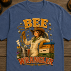 Bee Wrangler Funny Beekeeping Shirt — Vintage Beekeeper Tee