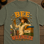 Bee Wrangler Funny Beekeeping Shirt — Vintage Beekeeper Tee