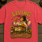 Living the Sweet Life Funny Beekeeping Shirt — Beekeeper Tee