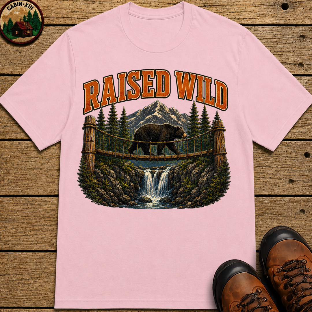 Raised Wild Vintage Outdoor Bear Shirt — Nature Graphic Tee