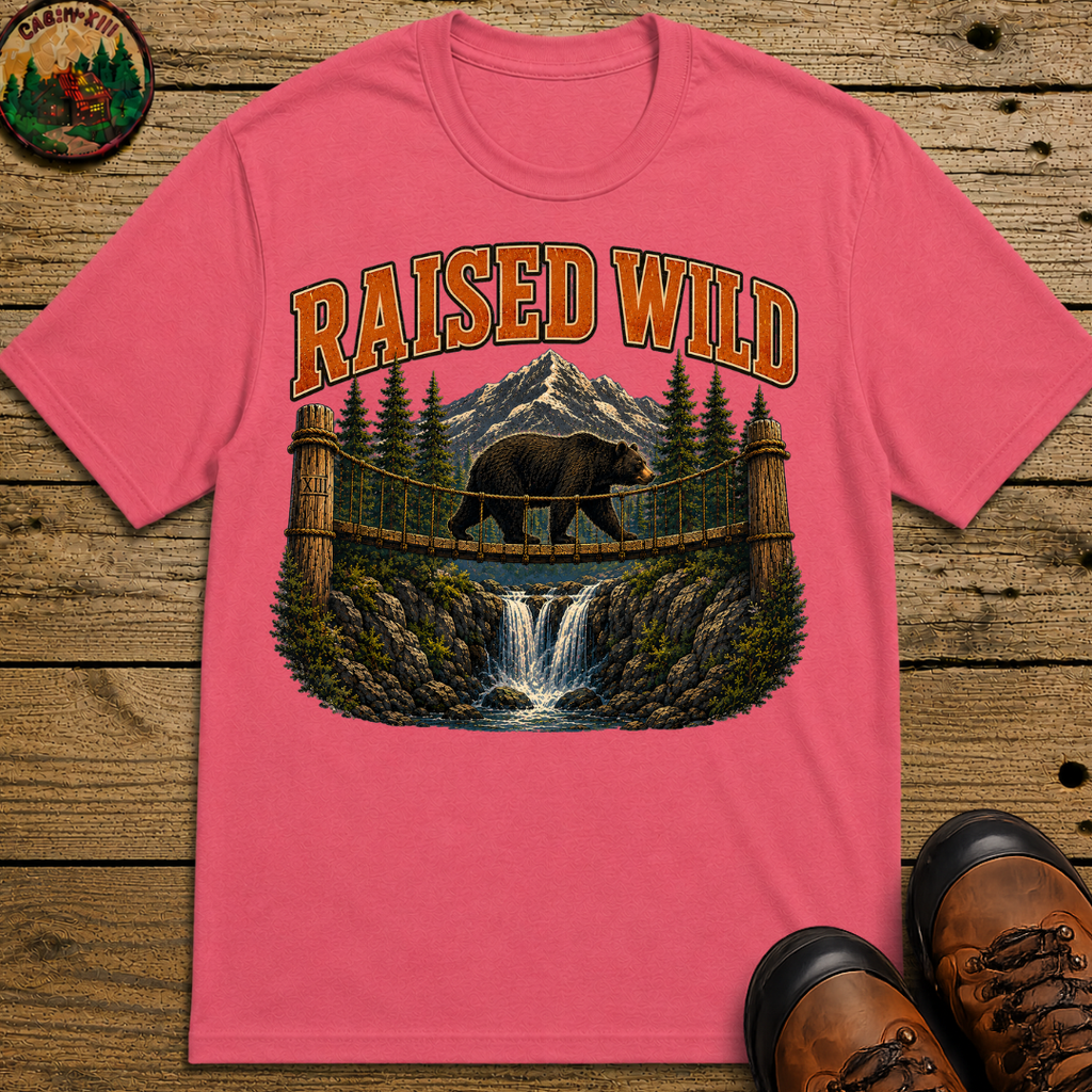 Raised Wild Vintage Outdoor Bear Shirt — Nature Graphic Tee