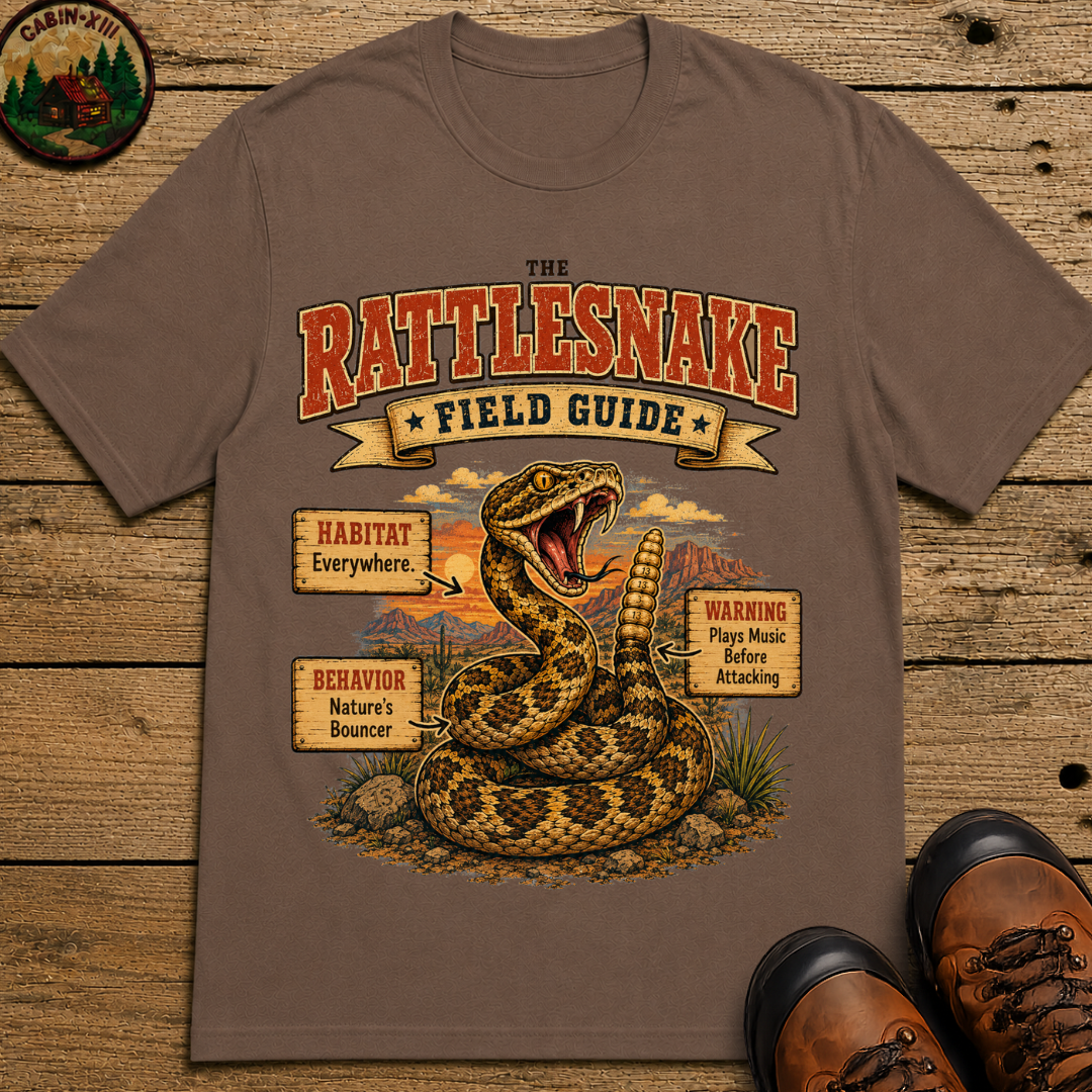 Rattlesnake Field Guide - Plays Music Before Attacking Tee