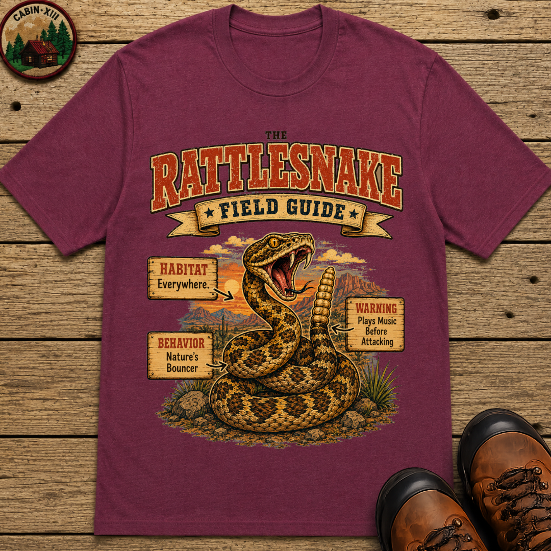 Rattlesnake Field Guide - Plays Music Before Attacking Tee