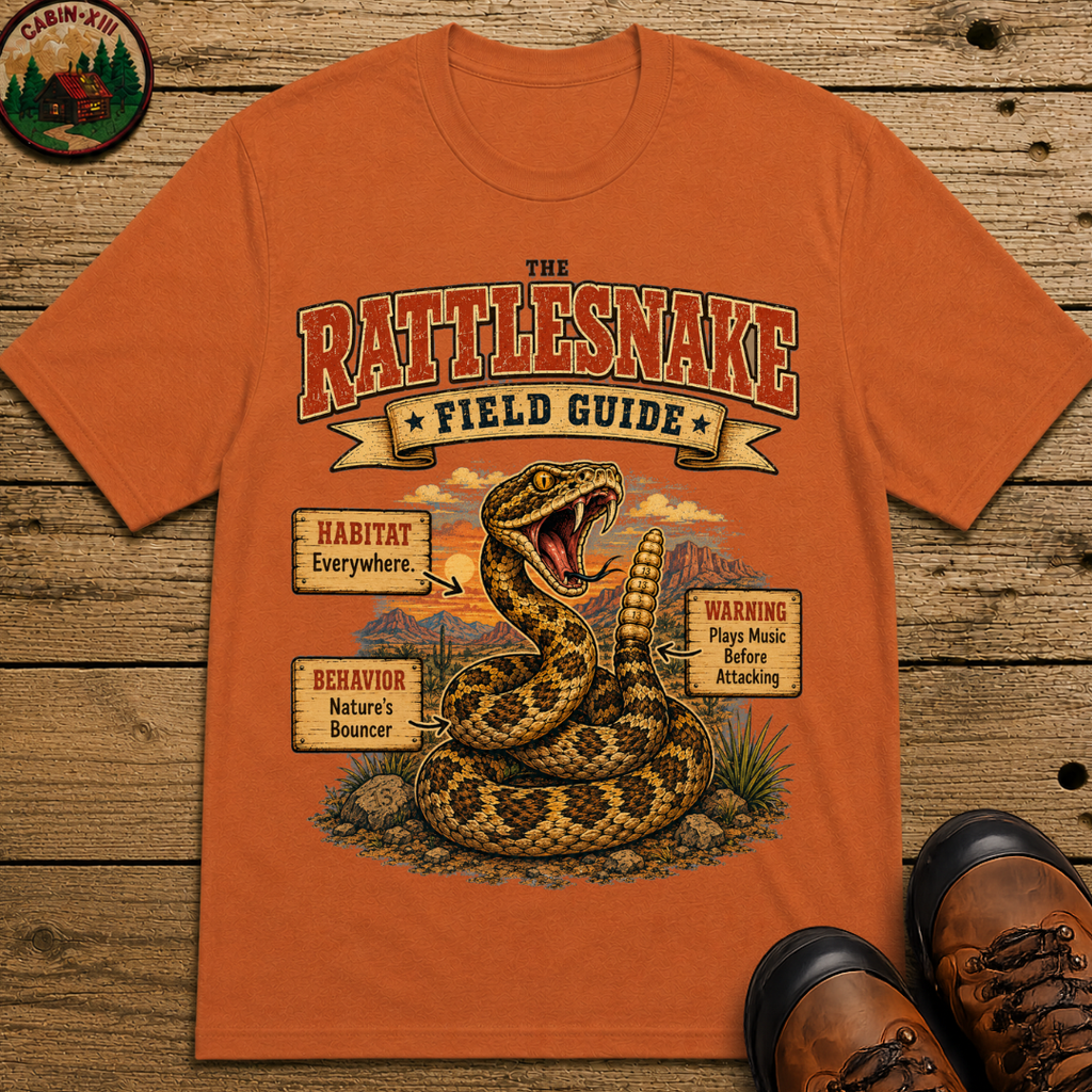 Rattlesnake Field Guide - Plays Music Before Attacking Tee