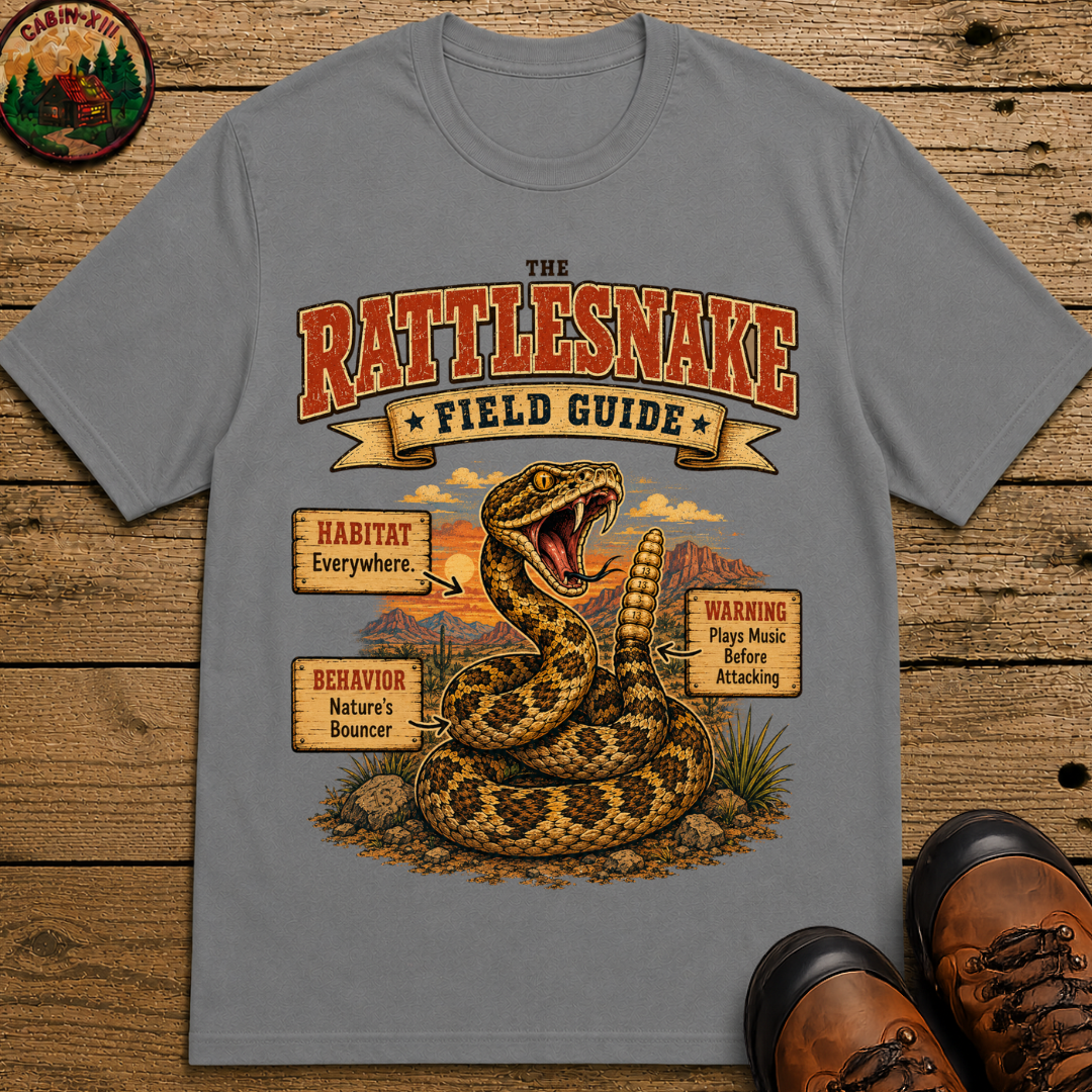 Rattlesnake Field Guide - Plays Music Before Attacking Tee