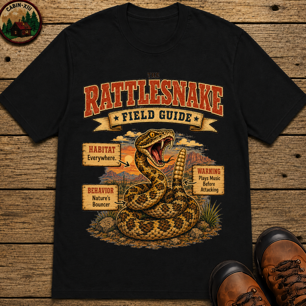 Rattlesnake Field Guide - Plays Music Before Attacking Tee